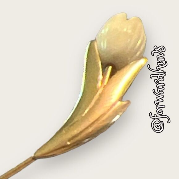 Vintage 1980 Avon Graceful Tulip Stick Pin - Picture 10 of 11